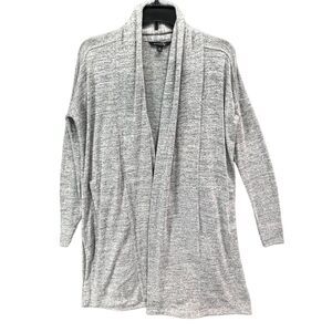 Banana Republic Cardigan Womens XS Gray Luxespun Longline Open Sweater Soft Cozy